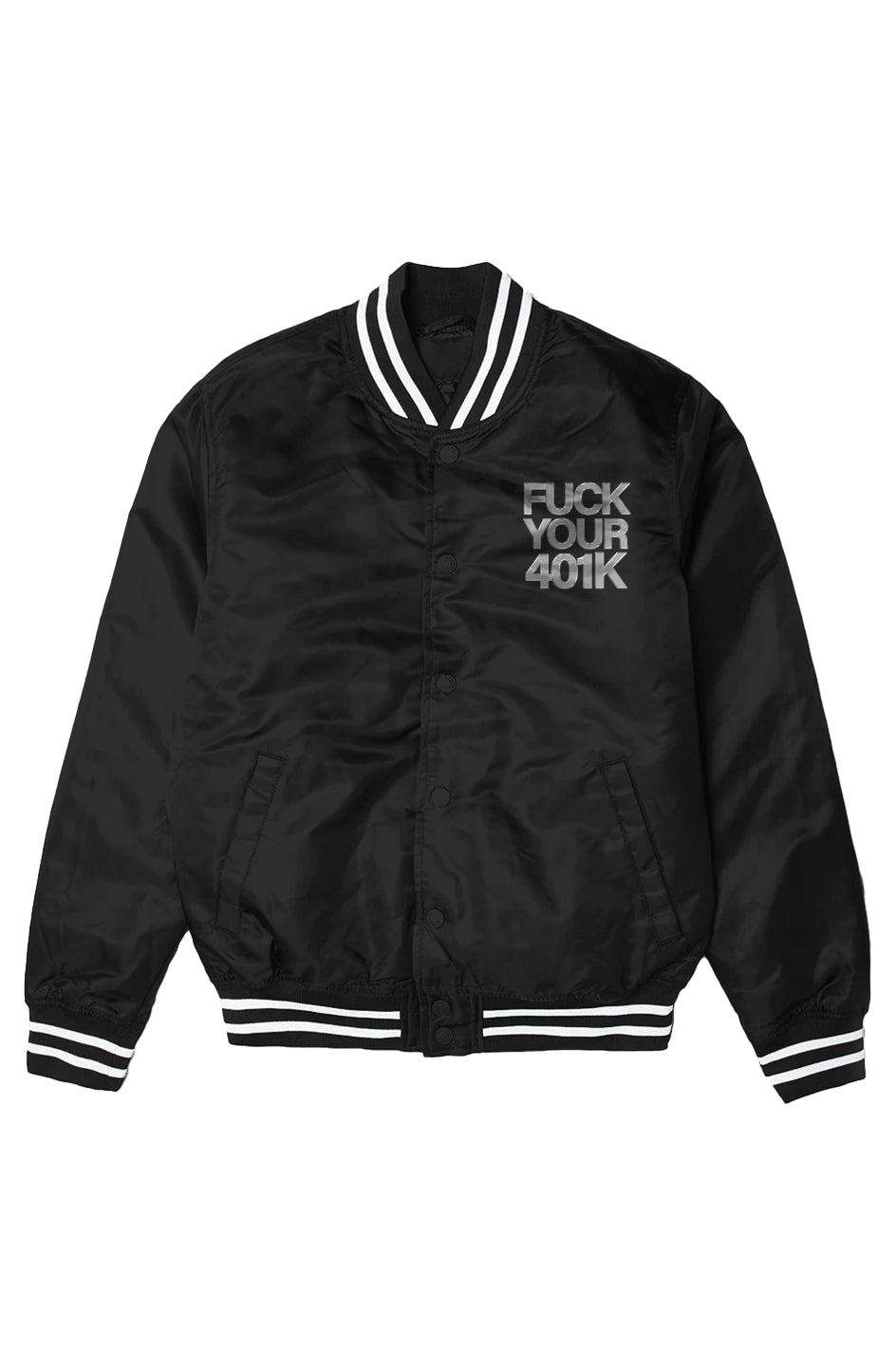 F401K RECORDS VARSITY BOMBER JACKET