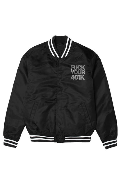 F401K RECORDS VARSITY BOMBER JACKET